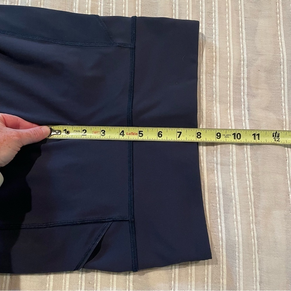 Lululemon Home Stretch Crop 19” Mesh Sheer Leggings Midnight Navy Blue 4 W6AL8S - Picture 10 of 11